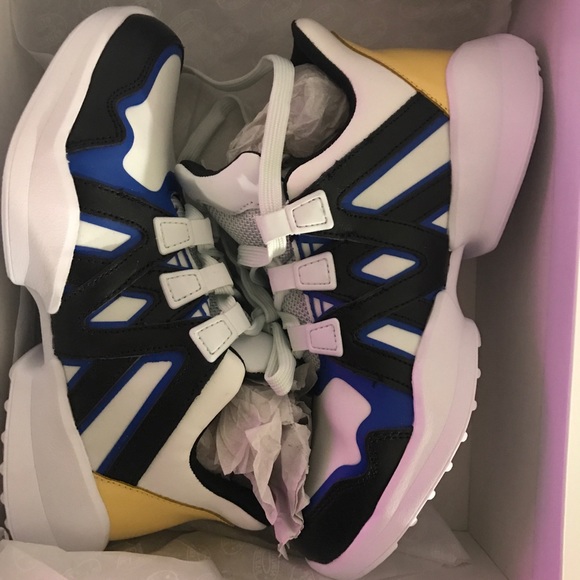 Steve Madden Giddy Blue Multi Sneakers - Picture 2 of 9